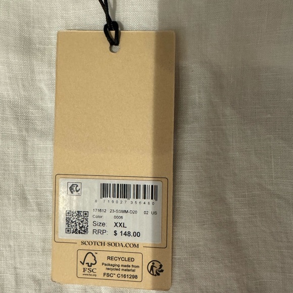 Scotch and Soda 100% Linen button down shirt - Picture 8 of 10